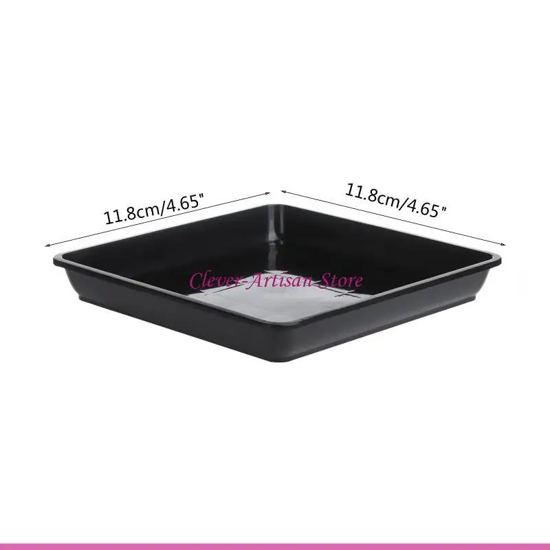 E06b plastik pot baki tetes 2 pcs persegi taman rumah dalam ruangan dan luar ruangan