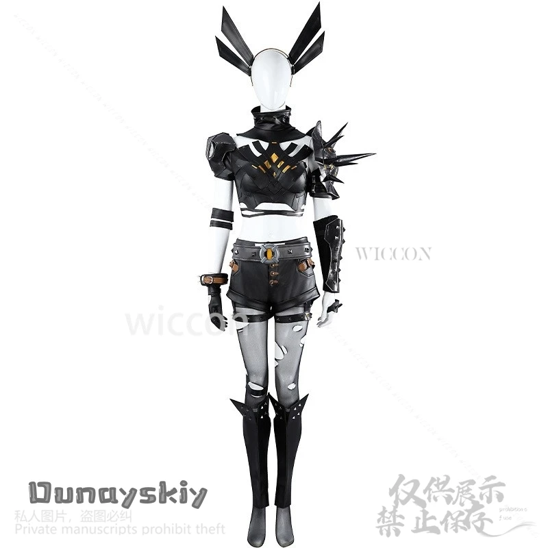 Anime Game Rivals Cosplay Malikenn Sexy Costume Crop Top Shorts Wigs Shoes Set For Jirai Kei Girls Battle Uniform Cos Customized