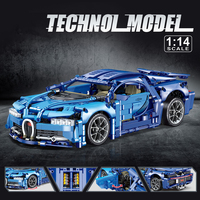 Technical 1300Pcs RC Race Car Building Block Set Remote Control Motor Sport Car Collectible 1:14 Model Scale MOC Toy Adult Gifts