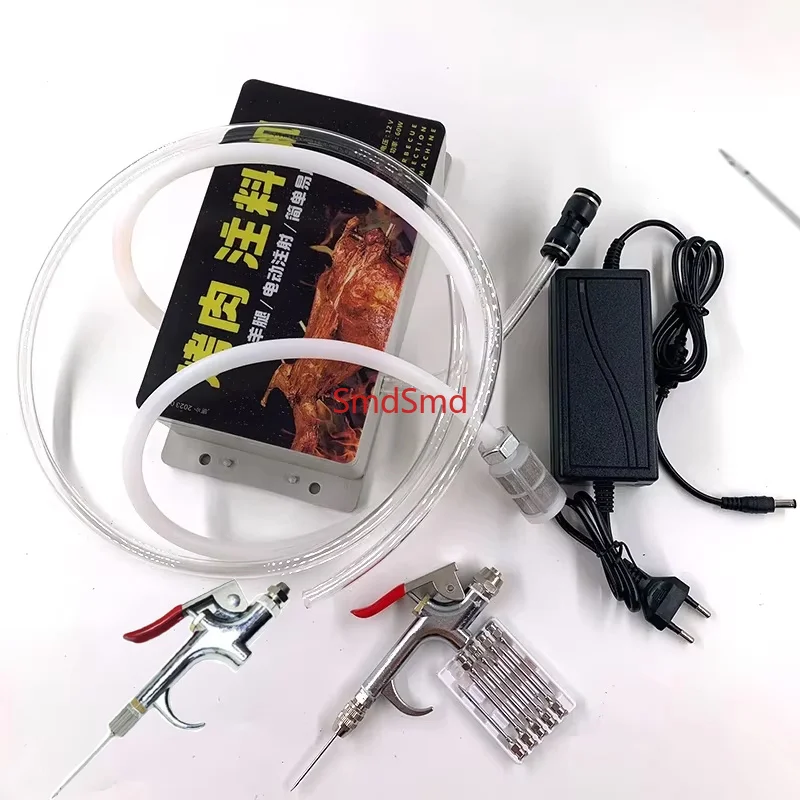 Electric Salt Injection Pump Meat Pickling Injector Cured Meat Marinade Seasoning Injection Tool Syringe Meat Processor