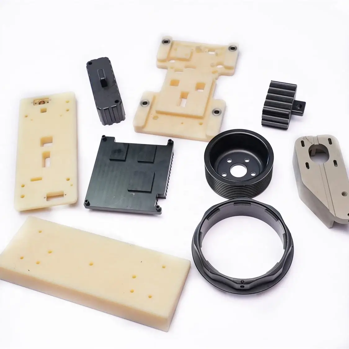 Custom Precision Cnc Plastic Injection Molding Manufacturer Nylon Abs Rubber Injection Molded Service Plastic Parts
