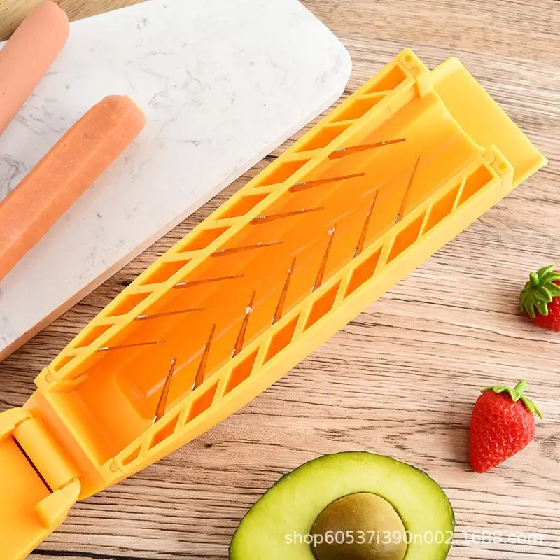 Kreativer Hot-Dog-Schneider – innovativer Wurstschneider für perfekte Hot-Dog-Scheiben