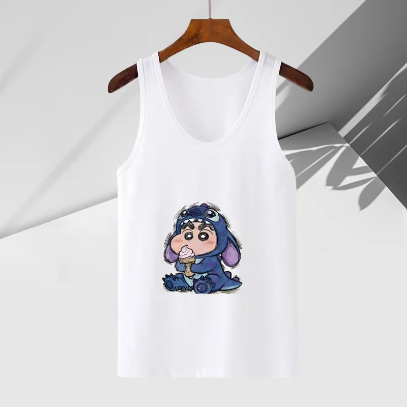 

Latest Women's Tank Top Crayon Shin Chan Stitch Summer Sleeveless Multi Functional Fashion Cute Versatile Printed Tank Top