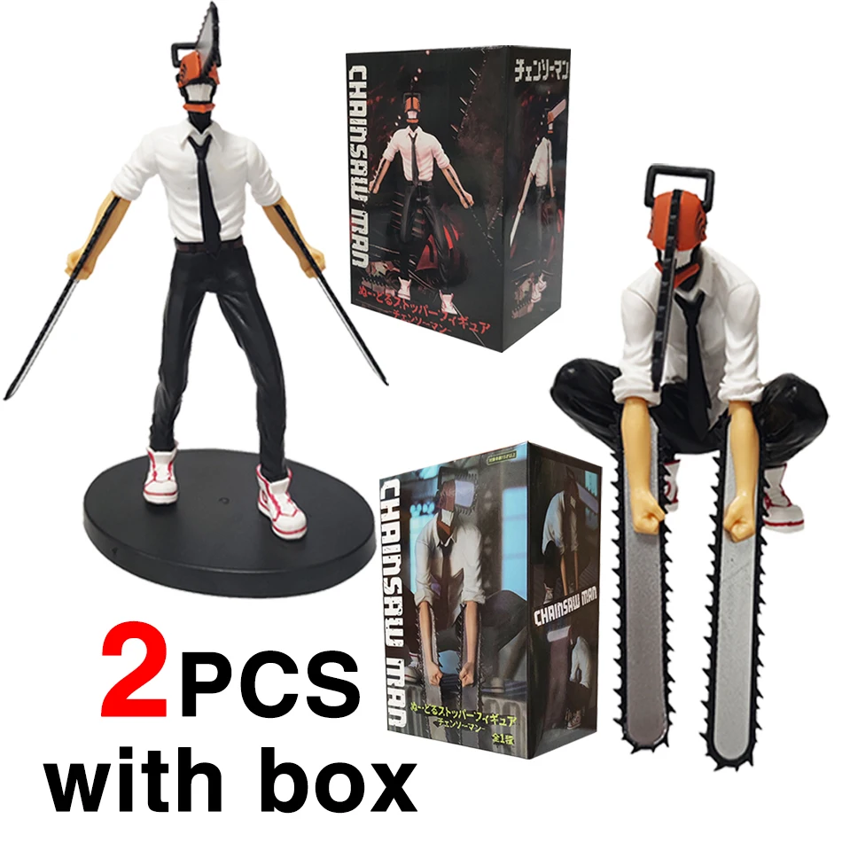 Ensemble de figurines de dessin animé Denji, tronçonneuse pour homme Denji, 14-17cm, décoration de voiture, poupée de Collection, ornement, modèle jouet en PVC, en Stock