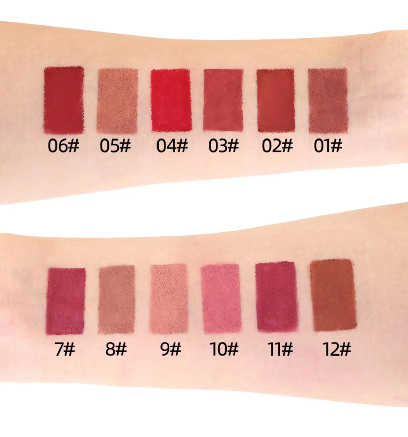 12 pz Lip Liner Matita Set Opaco Nude Contorno Lipliner Matita Rossetto Impermeabile di Lunga Durata Rossetto Penna Lip Tint Cosmetici