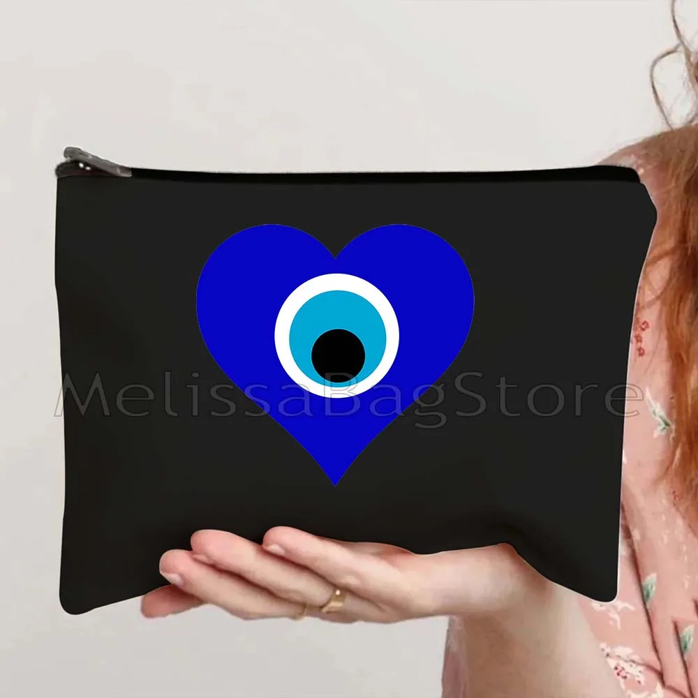 نزار حسن الحظ كريتي اليونان ماتي الأزرق عين الشر سحر تميمة الحب القلب تميمة ماندالا مستحضرات التجميل ماكياج المرحاض أكياس الحقيبة