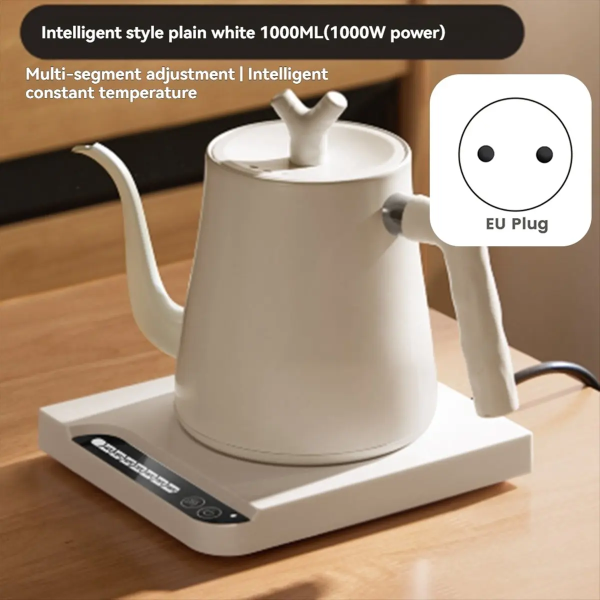 

A04V 1000 Вт Быстрый нагревательный горшок для воды Электрический чайник из нержавеющей стали 304 и чайник для кофе Автоматическое отключение питания B Вилка европейского стандарта