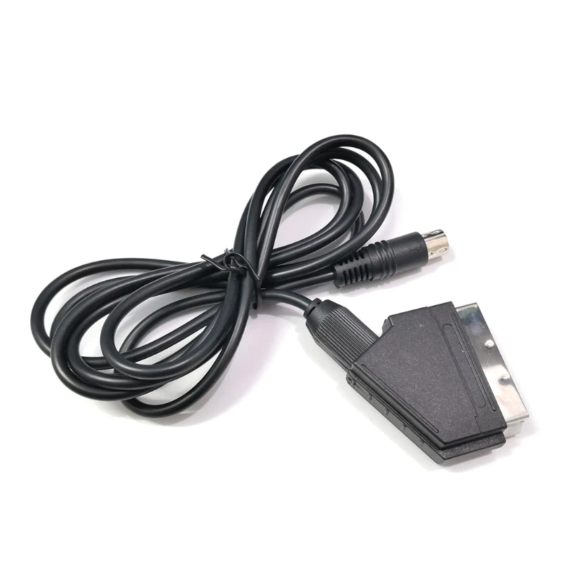 Cable adaptador SCART OFC RGB/RGBS 1,8 m para consola juegos MD2, Cable Scart RGB 9 pines V Pin/C Pin, consola