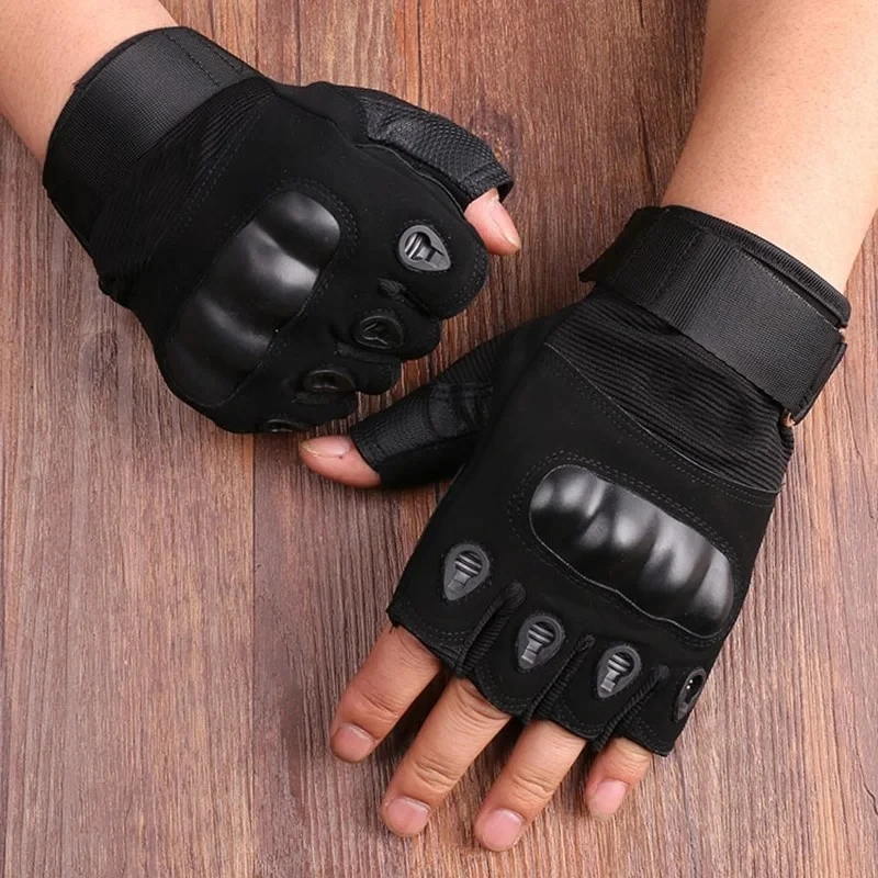 Half Finger Men\'s Gloves Outdoor Military Tactical Gloves Sports Shooting Hunting Airsoft Motorcycle Cycling Gloves