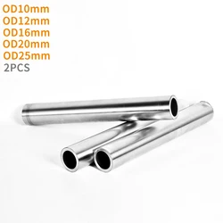 2PC OD10mm 12mm 16mm 20mm 25mm Hollow Linear Shaft Cylinder Optical 200 300 500 mm Long Harden Chromed Hollow Rod CNC parts