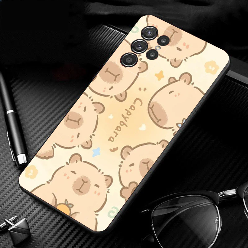 

Cartoon Cute capybara Phone Case For Samsung Galaxy S25 S24 S23 S22 S21 Ultra S24 S23 S22 S21 S25 Plus S24 S20 FE