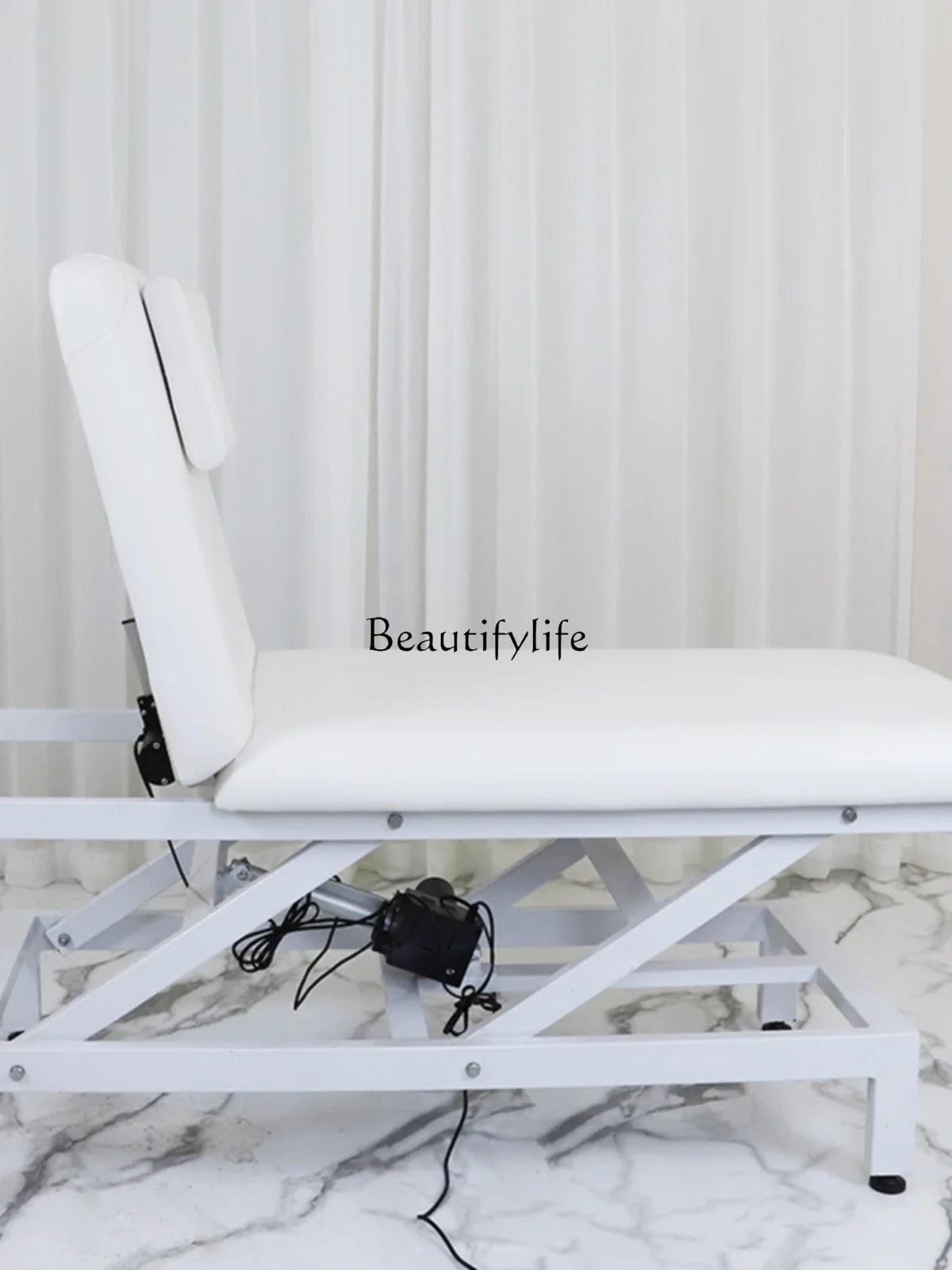 04*Beauty salon electric lift beauty bed embroidery massage massage bed