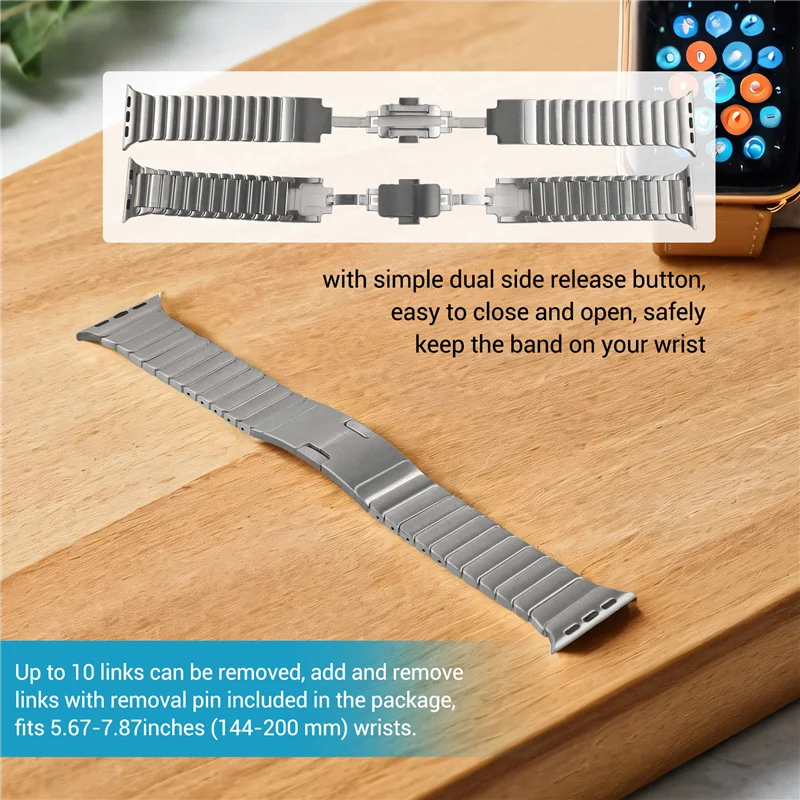 حزام لساعة اليد 38 ملم سوار من الفولاذ المقاوم للصدأ Iwatch 9 باند سوار معصمه استبدال الملحقات