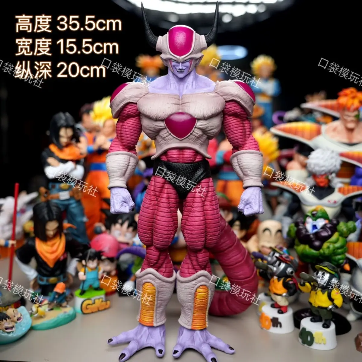 Dragon ball figura frieza figuras forma segunda plataforma frieza estatueta estátua modelo boneca coleção mesa decoração brinquedo presente de aniversário