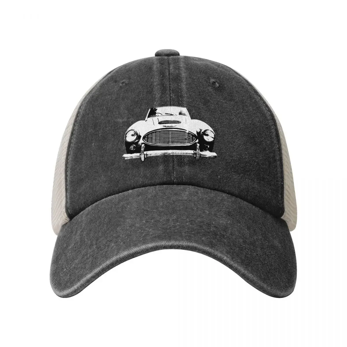 Austin Healey 3000 1960s British classic car monoblock black and white Baseball Cap Sports Cap Hat Beach For Girls Men's