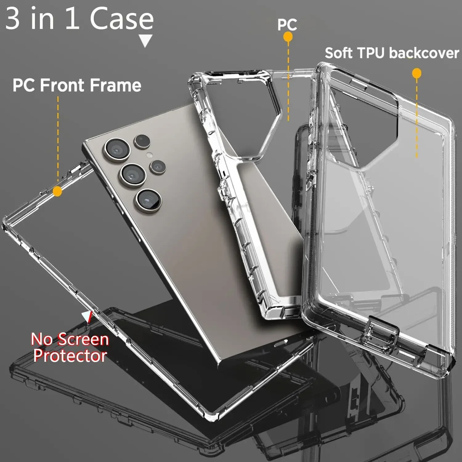 حافظة لهاتف سامسونج جالاكسي S25 Ultra S23 S20 S22 S21 S24 نوت 20 غطاء حماية #2