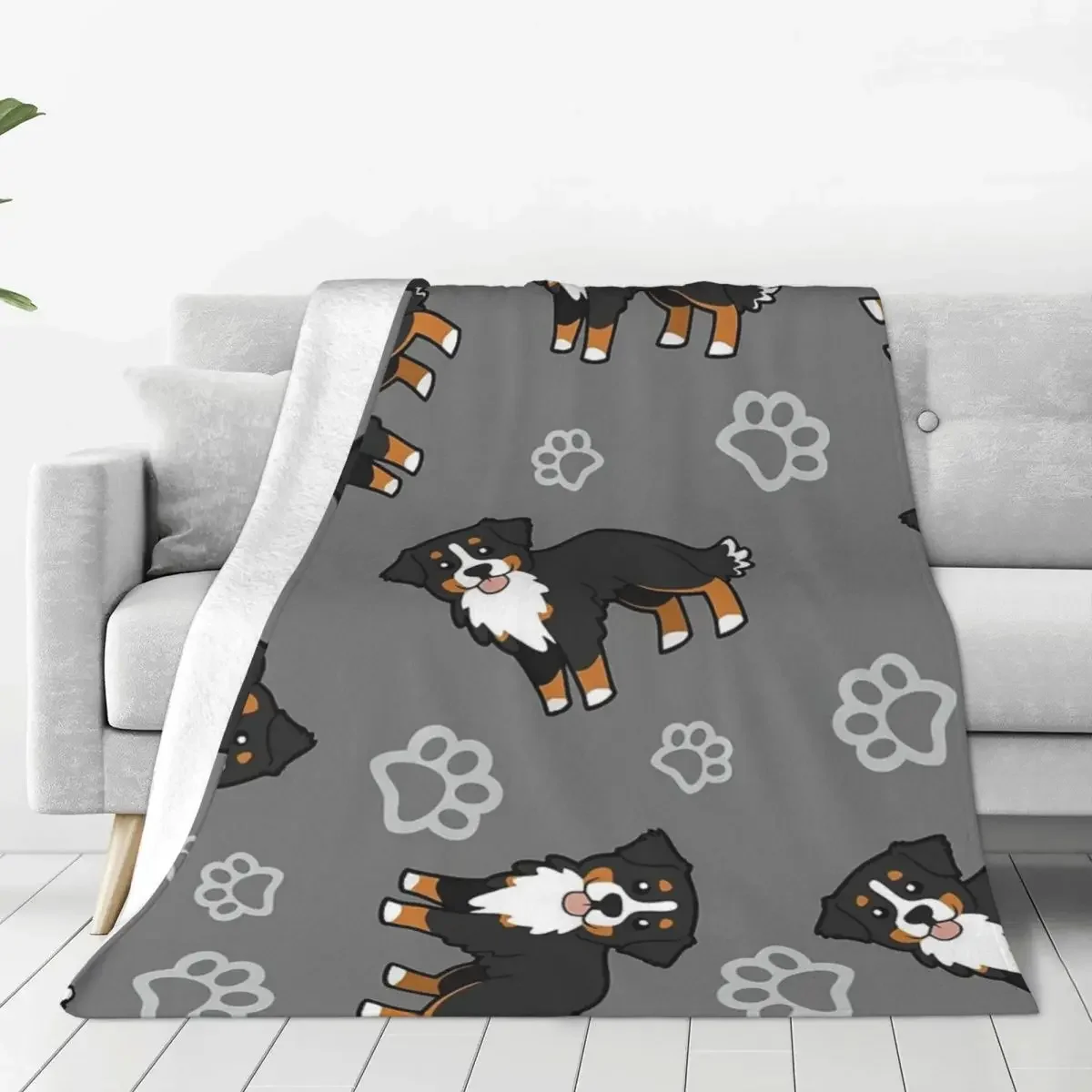 Bernese Mountain Dog Blankets Flannel Warm Throw Blankets Sofa Throw Blanket For Home Bedroom Office Throws Bedspread Quilt