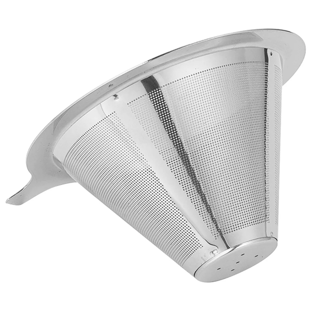 

Многоразовый фильтр для кофе из нержавеющей стали, конусная капельница, мелкая сетка, фильтр для кофемашины, бытовой фильтр для эспрессо