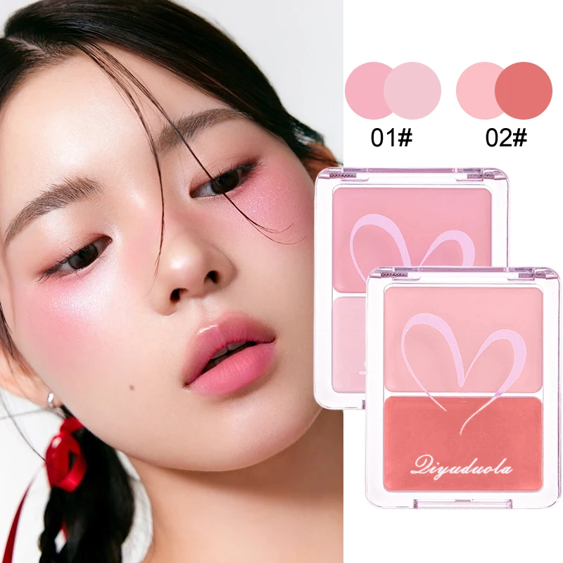 Two-color jelly glow blush,Highlighting blush, creamy texture, naturally brightens, Create hydrated and radiant skin makeup