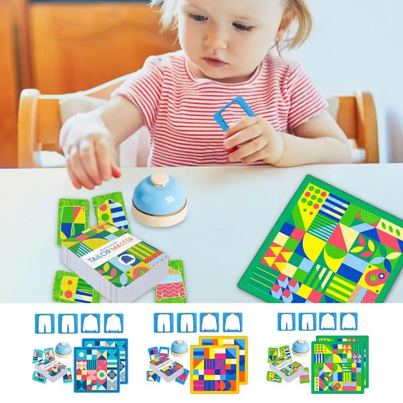 Color Matching Toys Thinking Concentration Training Toy Tailor Master Matching Board Game Toys Early Educational Toy Shape