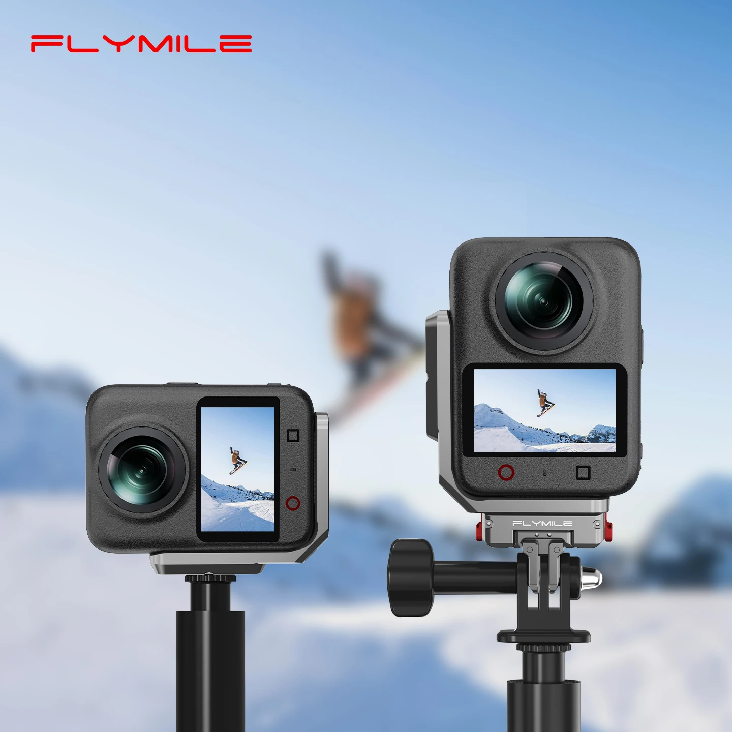 Flymile L-Bracket for DJI Osmo 360 II/Osmo 360 L Stand Horizontal/Vertical Adapter Base Photography Accessories