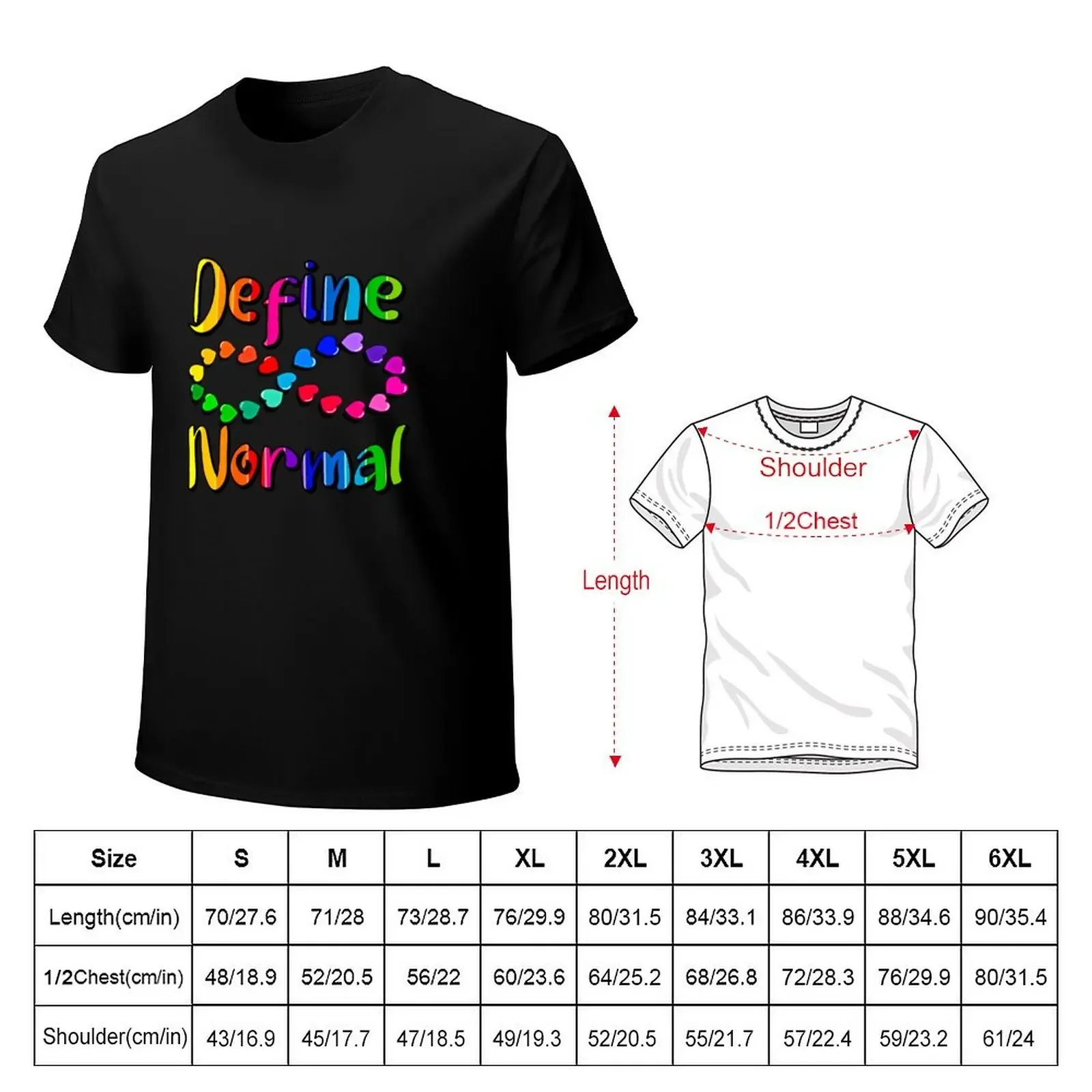 Define normal T-Shirt oversized cute clothes plus size tops shirts graphic men clothing