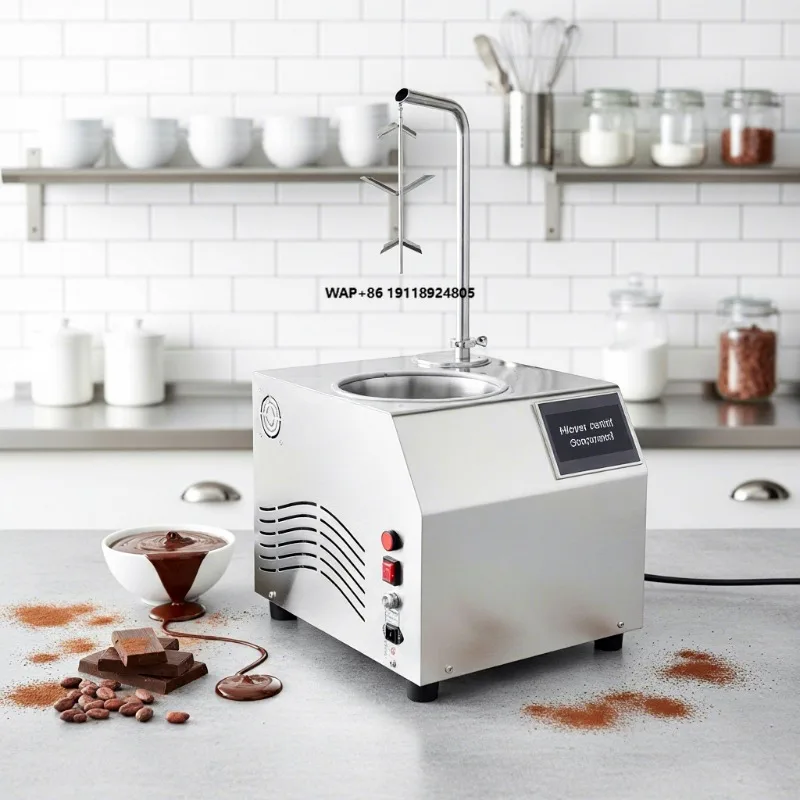 Chocolate Tempering and Melting Machine Best Quality Auto Small Mini Energy Saving Equipment for Professional Chocolate Fountain