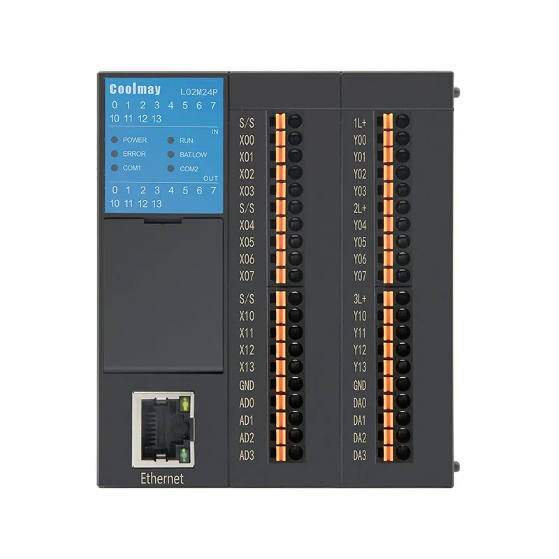 Расширенный хост ПЛК Coolmay L02M24R с релейным выходом 12DI 12DO для внутренних устройств Расширенный хост ПЛК Coolmay L02M24R с релейным выходом 12DI 12DO для внутренних устройств