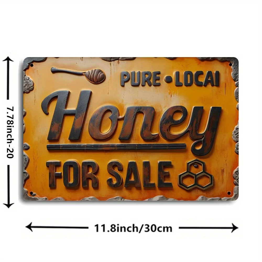 Vintage Style Colorful Metal Sign - 