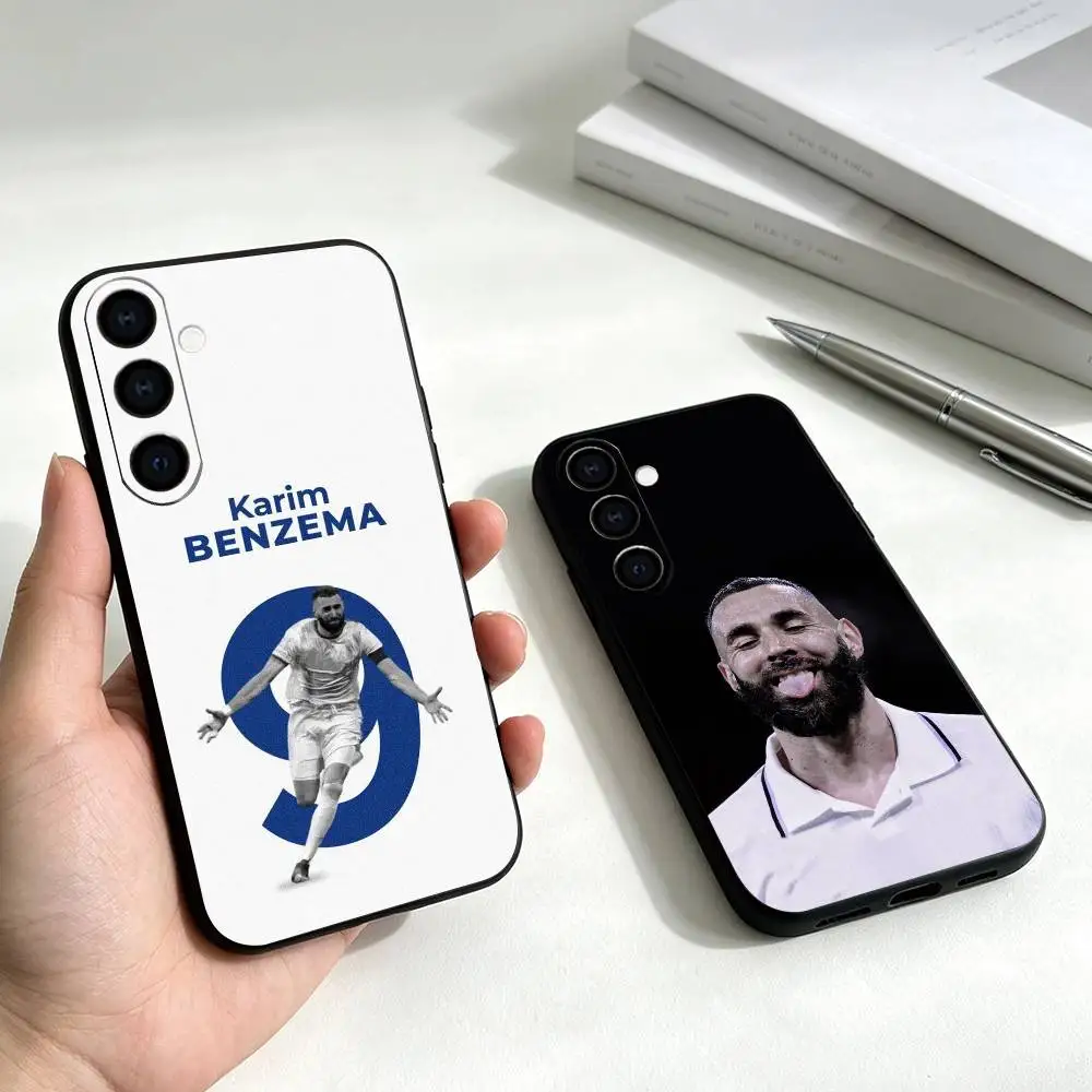 Football Superstar Karim Benzema Phone Case For Samsung Galaxy A73,A72,A71,A70,A53,A52,A51,Soft Silicone Black Cover Gift