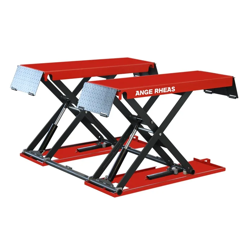 Exclusive Offers 1.4m 4 ton waterproof car lift integrated ultra thin movable hydraulic lift