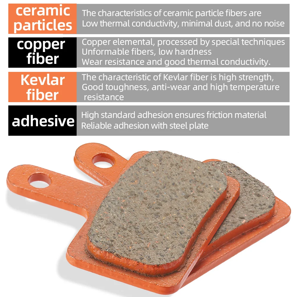 VXM 25 Paar verpackte Fahrrad-Scheibenbremsbeläge aus Keramik und Metall, verschleißfeste Ölbremsbeläge, MTB-Fahrrad-Scheibenbremsen-Zubehör