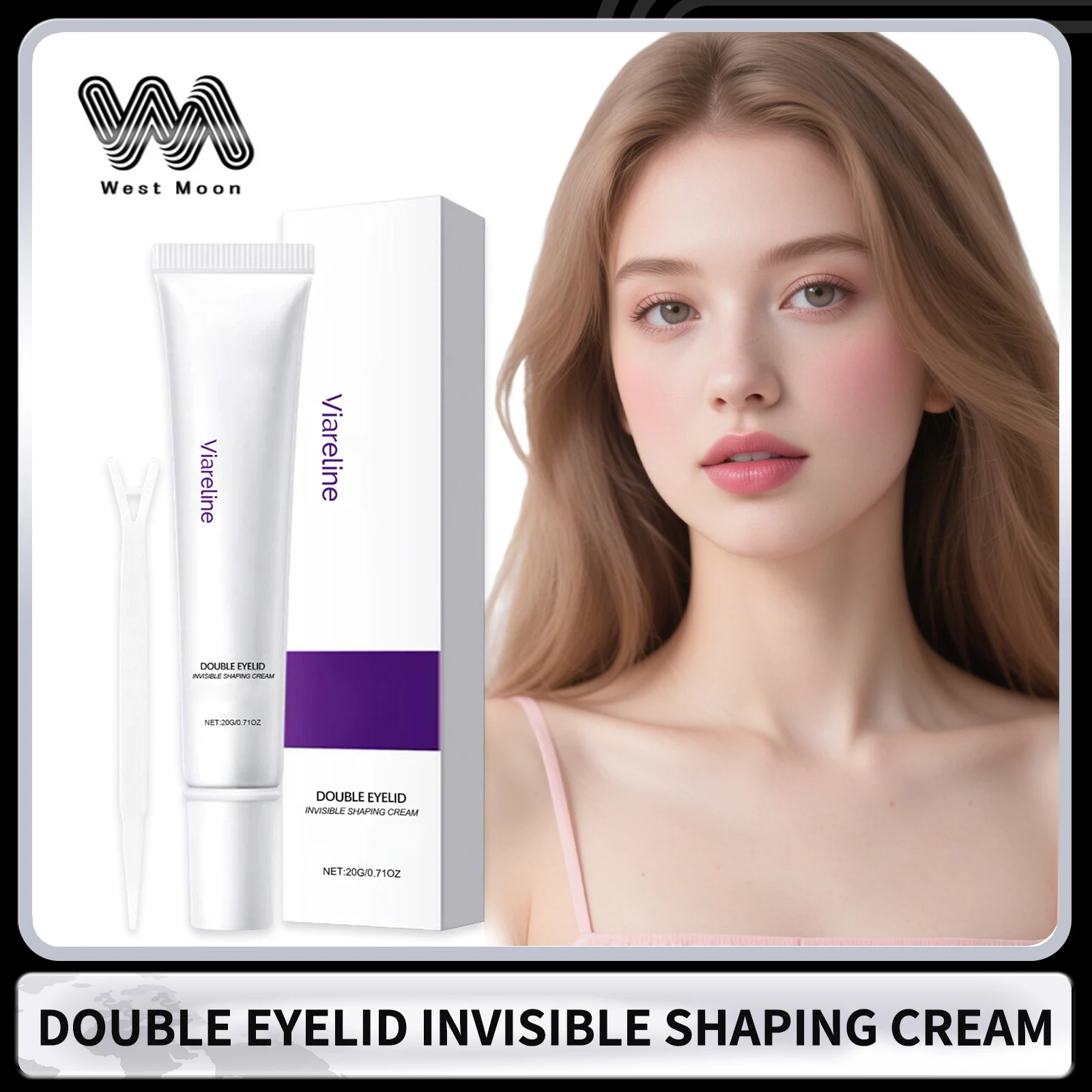 

Double Eyelid Shaping Cream Invisible Enlarge Eyes Lightweight Invisible Natural Quick Drying Improve Eye Shape Natural-Looking