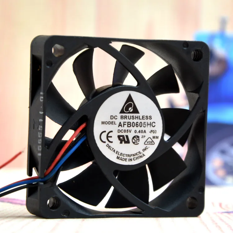 

Delta 6015 DC5V 0.40A AFB0605HC 6CM USB Max Airflow Rate Double Ball Power-Fan