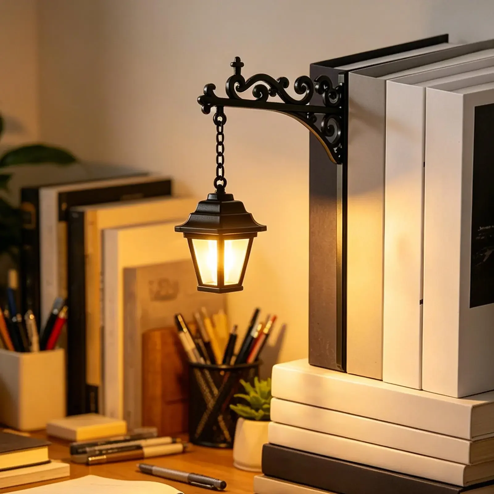 Library Lantern Bookshelf Lighting Decorative Reading Corner Lamp Teens Kids Adults Students Readers Writers Teachers Study