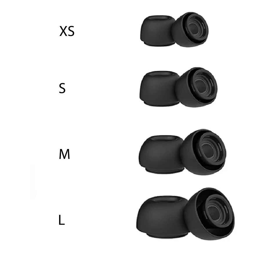 4 Pairs Liquid Silicone Ear Tips for Airpods Pro 1 2 Noise Reduction Pad Earplugs Ear Caps Comes with cleaning pen image 3