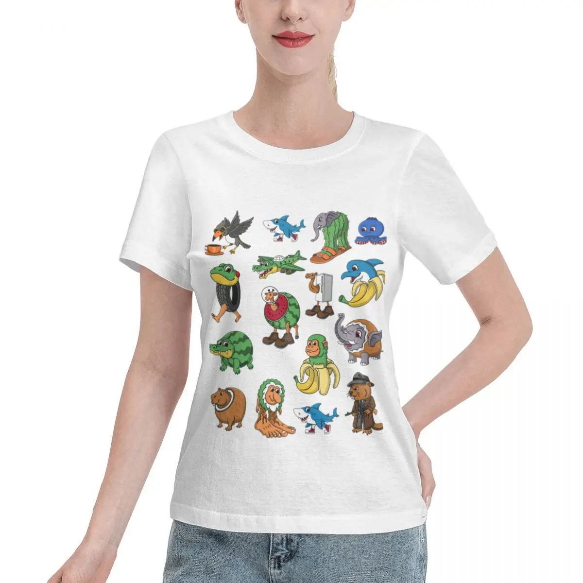 Ootd Favorite Top Italian Brainrot Names Kid-Focused Memes Women's T-shirt Classic Daily Sport Casual Top