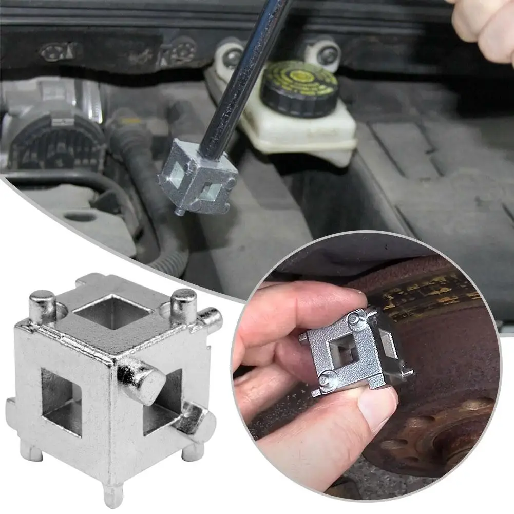 

Brake Cylinder Adjustment Group For Vehicles With 4 Wheel Disc Brakes Car Repair Tool Universal Cube Tool Rotates Piston Ba M8f1