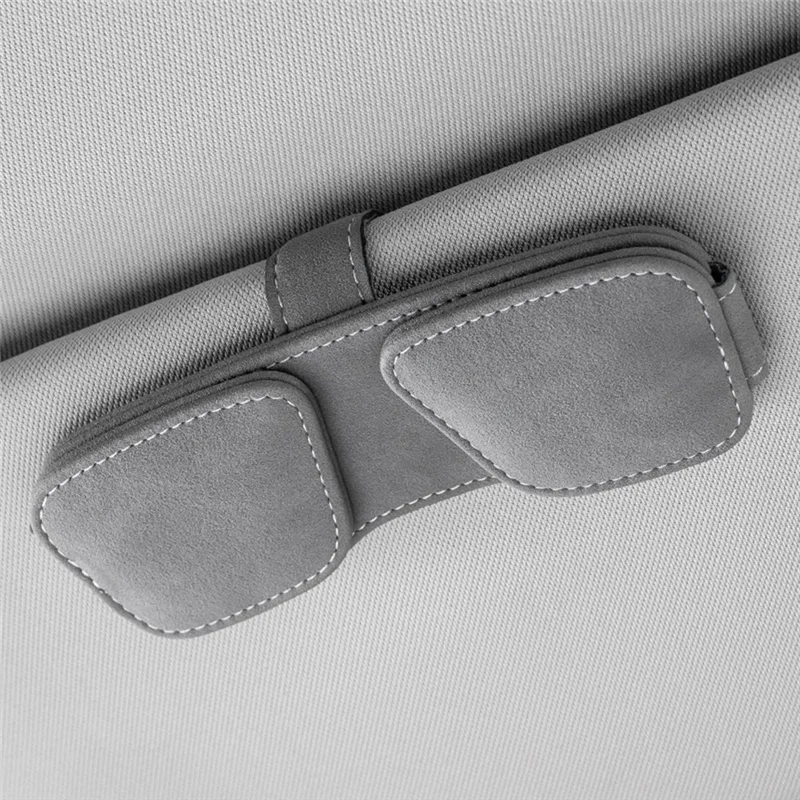 

ABLJ магнитный зажим для очков, многофункциональный солнцезащитный козырек из искусственной кожи, чехол для очков, ручка для билетов, пряжка, зажим, инструмент