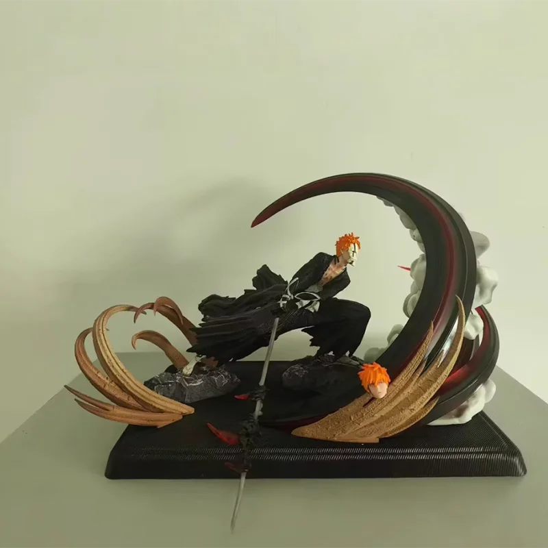 100% حقيقية مضيئة طبعة محدودة بليتش Ichigo Kurosaki أنيمي تمثال تحصيل نموذج الشكل قسط تصميم في الأوراق المالية #2