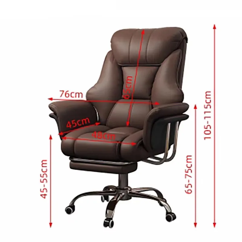 Retro Style Ergonomic Office Chair Gray Wheels Relax Design Gaming Chair Swivel Advanced Sense Chaises De Bureau Home Furniture