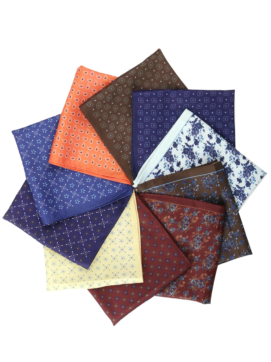 Tailleur Smith homme costume mouchoir poche carré pour classique Paisley mouchoirs mariage affaires accessoires