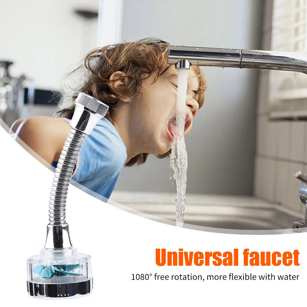 360 Adjustable Kitchen Faucet Turbo Aerator Tap Extender Splash-Proof Swivel Tap Head Water Filter Diffuser Water Saving Nozzle