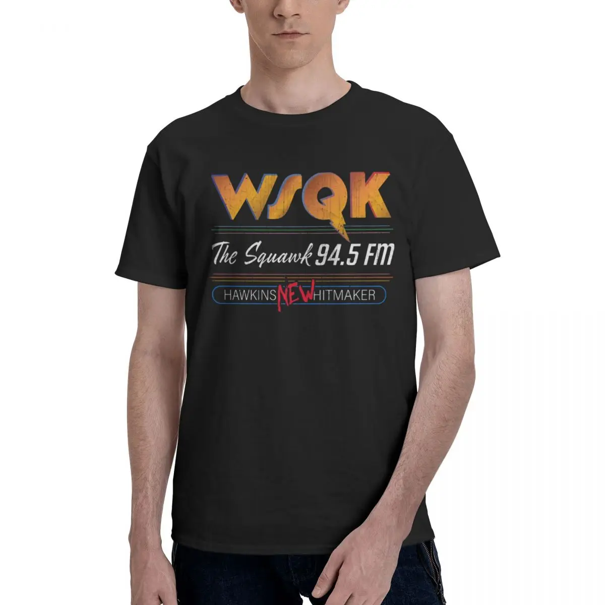 WSQK The Squawk Vintage T Shirts Graphic Y2K Gifts Cotton Tshirt For Men Women Clothes
