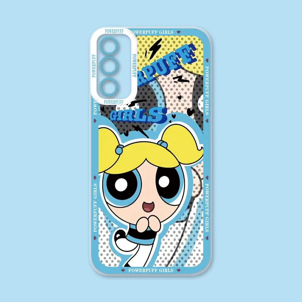 P-Powerpuff เคสอนิเมะสาวๆสำหรับ Samsung Galaxy A73 A72 A71 A53 A52 A51 A50 A42 A33 A31 A30 A23 A21S ฝา A12 A13