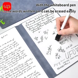 1pc erasable whiteboard A5 notebook set includes whiteboard marker and leather portable fashion office meeting board for use