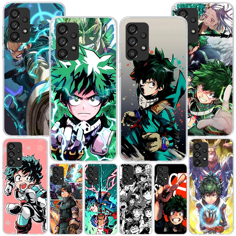 My Hero Izuku Deku Phone Case For Samsung Galaxy A15 A14 A13 A12 A55 A54 A53 A52 A35 A34 A33 A32 A25 A24 A23 A22 A05S A04S A03S