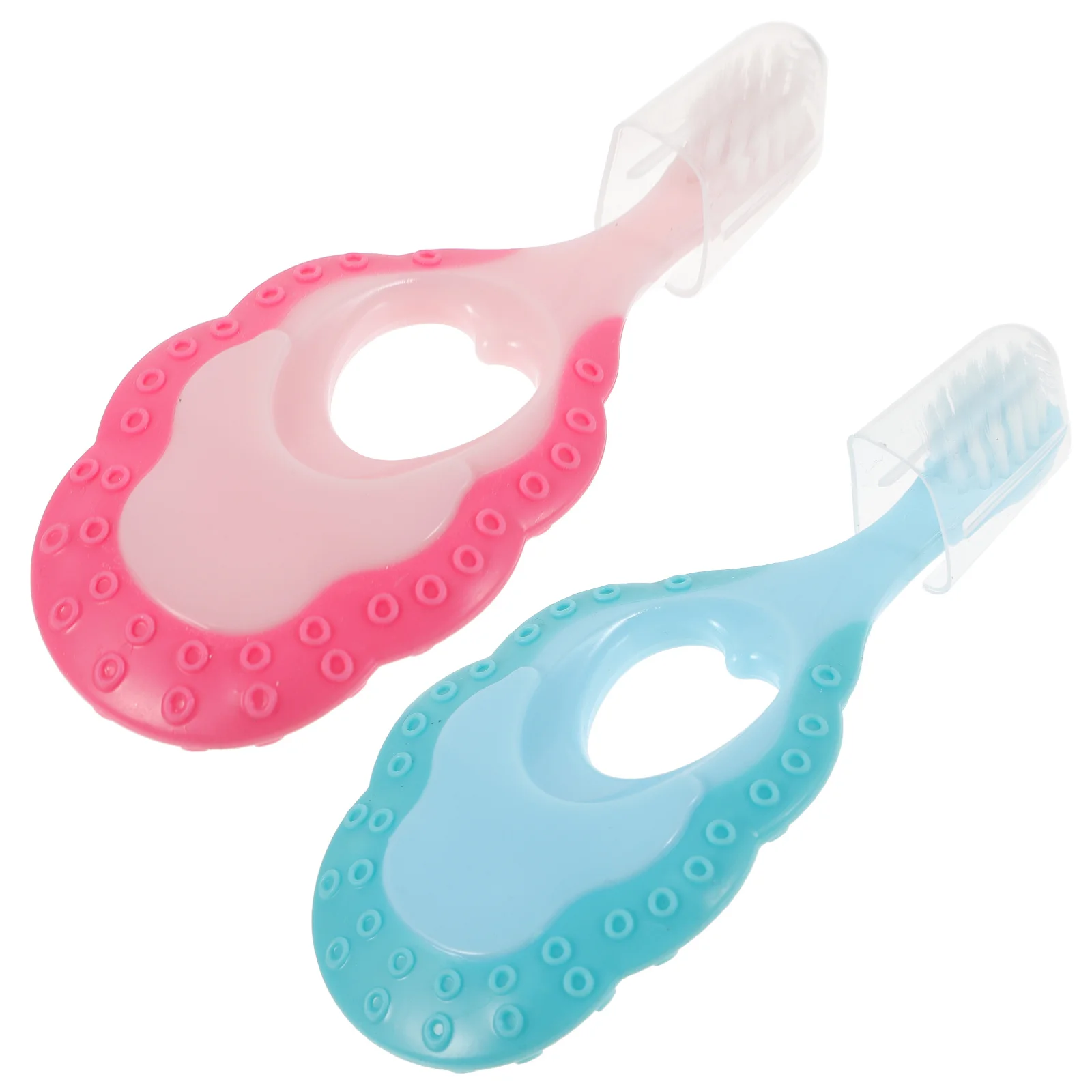 

2Pcs Kids Toothbrush Soft Comfortable Manual Children Toothbrush Ergonomic Design for Toddlers Travel Daily Use