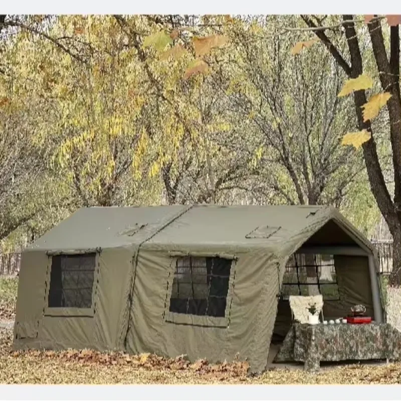 

7.5m²+7.5m² Outdoor Folding Camping Canopy Waterproof Ultralight Fast Deploy Inflatable Tent