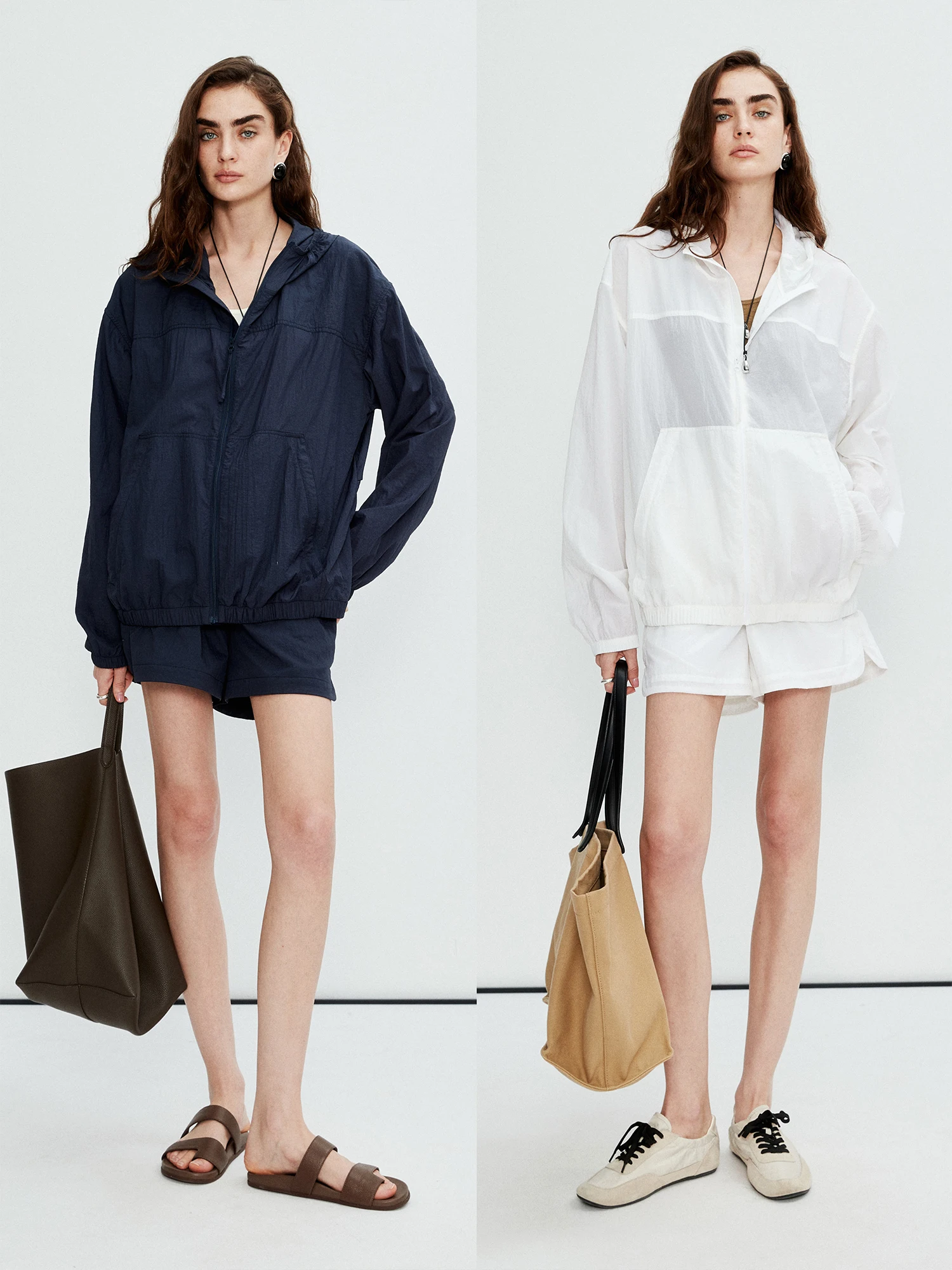 

Легкая летняя куртка MRS Studios с защитой от солнца, спортивная куртка с капюшоном, ультралегкая женская верхняя одежда из нейлонового волокна